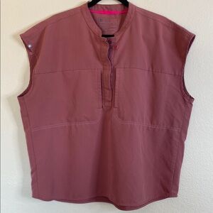 Figs Rafaela cap sleeve scrub top blue XL EUC